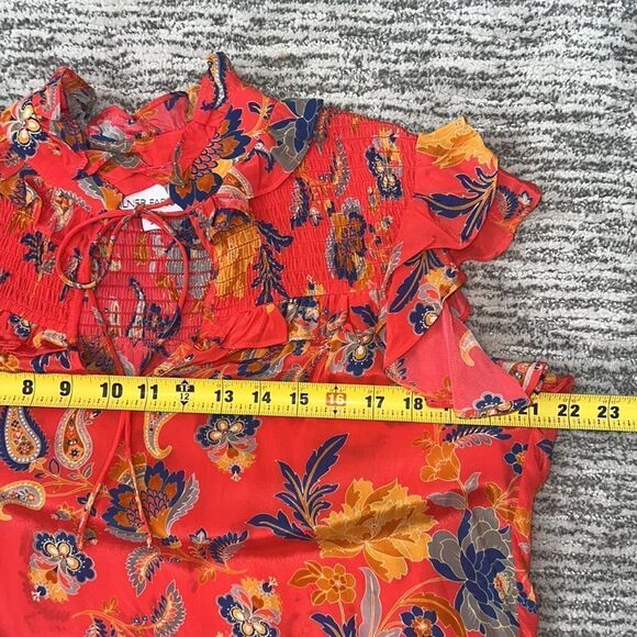 New GILNER FARRAR Sienna Blouse in Paradise Red Small - Picture 10 of 14